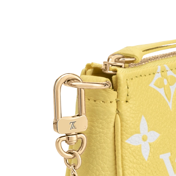 Louis Vuitton Mini Pochette Accessoires Lemon Curd Yellow
