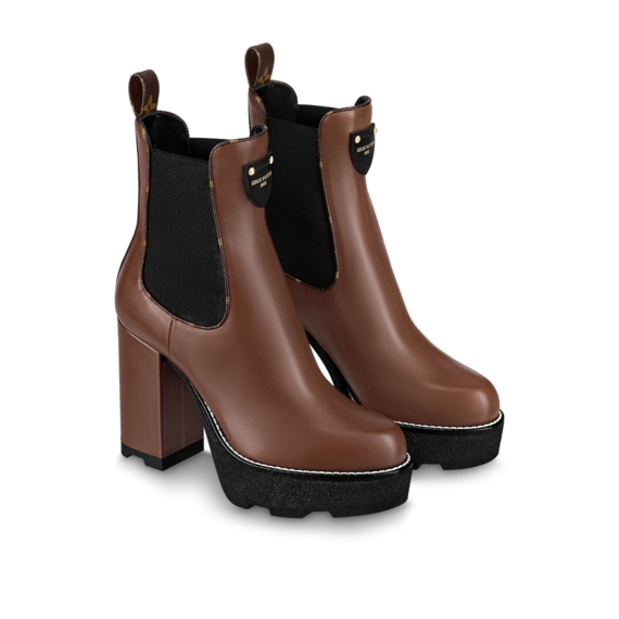 Lv Beaubourg Ankle Boot Brown