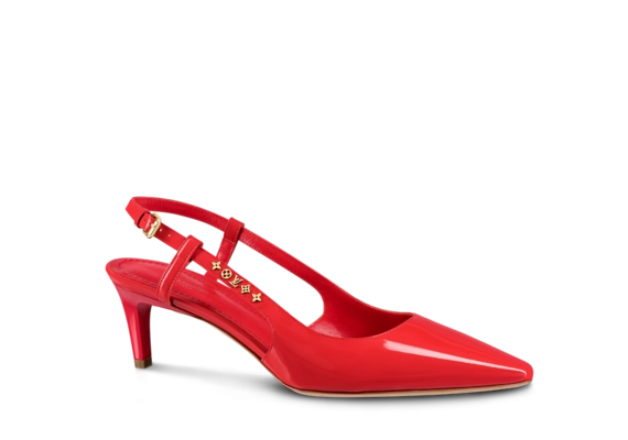 Louis Vuitton Signature Slingback Pump Red