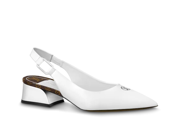 Louis Vuitton Magnetic Slingback Pump White