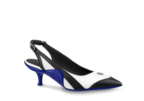 Louis Vuitton Archlight Slingback Pump White / Blue