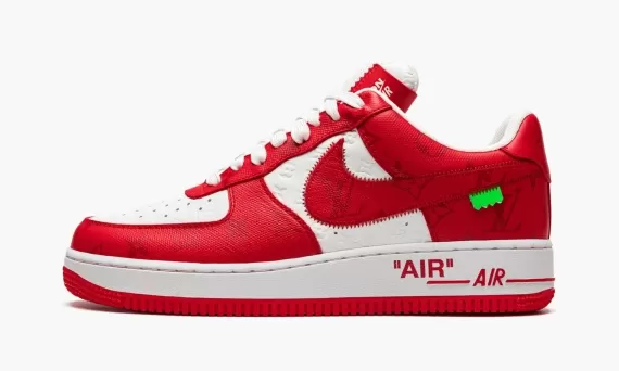 Louis Vuitton AIR FORCE 1 Low Virgil Abloh - White/Red