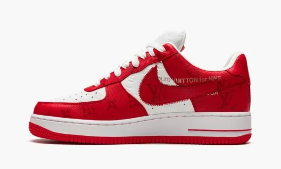 Louis Vuitton AIR FORCE 1 Low Virgil Abloh - White/Red