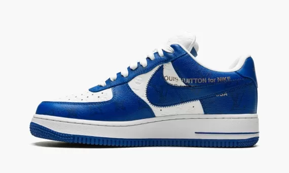 Louis Vuitton AIR FORCE 1 Low Virgil Abloh - White/Blue