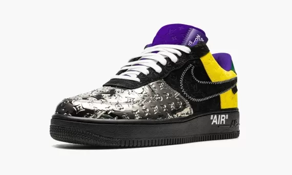 Louis Vuitton AIR FORCE 1 Low Virgil Abloh - Purple Dusk/Metallic Silver