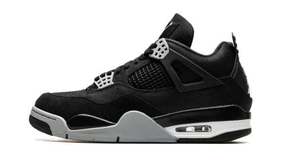 Air Jordan 4 - Black Canvas