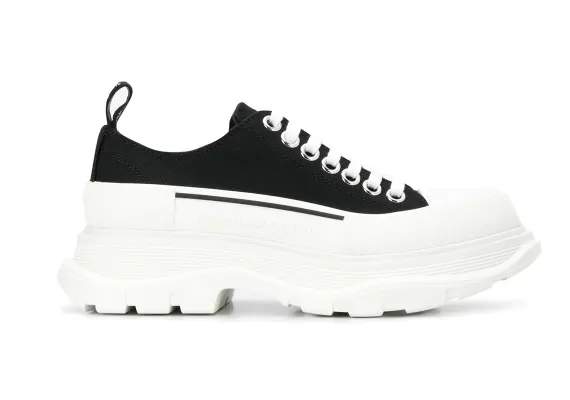 Alexander McQueen low-top flatform sneakers - Black