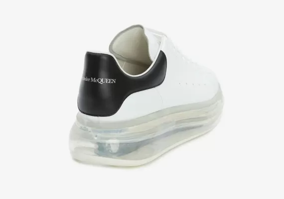 Alexander McQueen Transparent Oversized Sole White/black