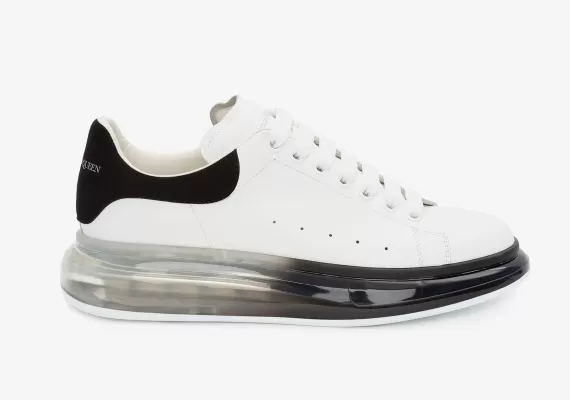 Alexander McQueen Transparent Degrade Oversized Sole White/black