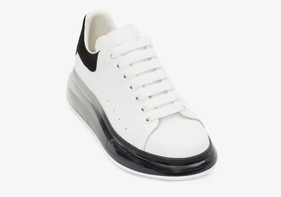 Alexander McQueen Transparent Degrade Oversized Sole White/black