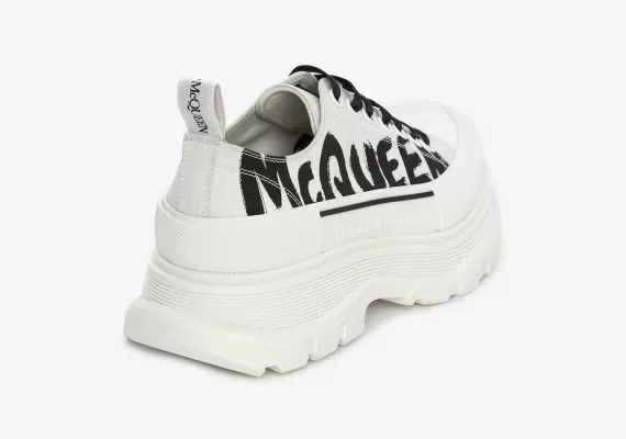 Alexander McQueen Tread Slick Lace Up Optic White