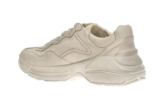 Gucci Rhyton Cream lace-up sport