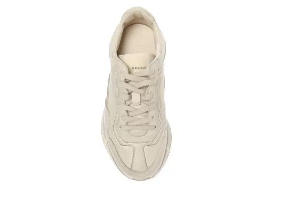 Gucci Rhyton Cream lace-up sport