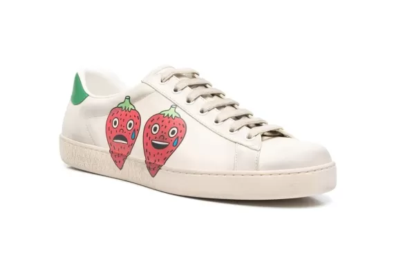 Gucci x Off-white New Ace graphic-print sneakers