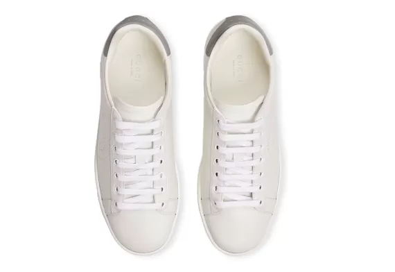 Gucci Ace low-top sneakers Interlocking G symbol White/grey