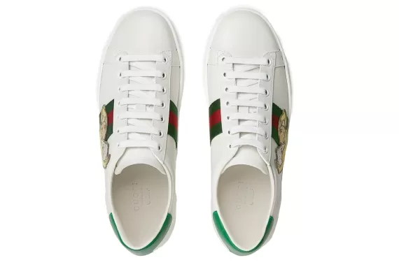 Gucci x Bananya Ace sneakers - white/green/red