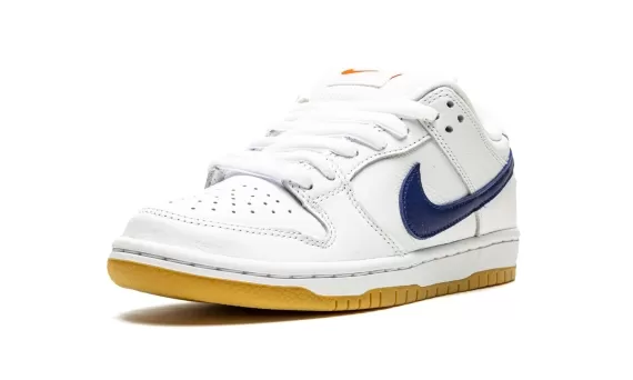 Nike SB Dunk Low Pro ISO Orange Label - White / Navy