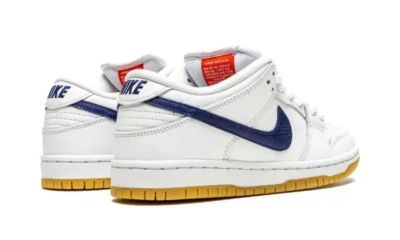 Nike SB Dunk Low Pro ISO Orange Label - White / Navy