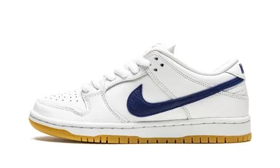 Nike SB Dunk Low Pro ISO Orange Label - White / Navy