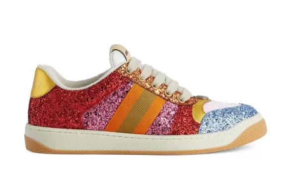 Gucci Lovelight Screener sneakers - bright red/multicolour