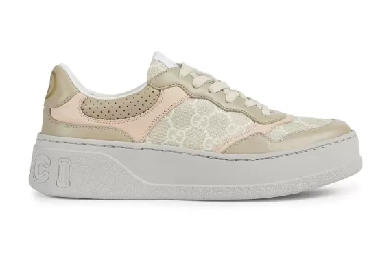 Gucci GG panelled low-top sneakers - Beige