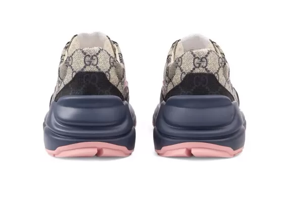 Gucci GG Supreme Rhyton sneakers - Blue/pink/beige