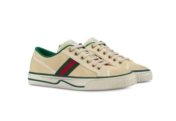 Gucci Tennis 1977 low-top sneakers - Beige/Green/Red