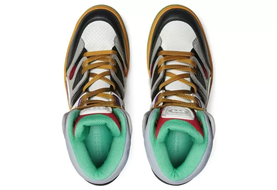 Gucci Basket high-top sneakers - Black/Multicolour