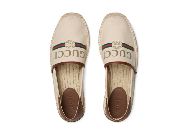 Gucci Logo Canvas Espadrille