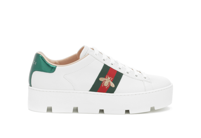 Gucci Ace Embroidered Platform Sneaker