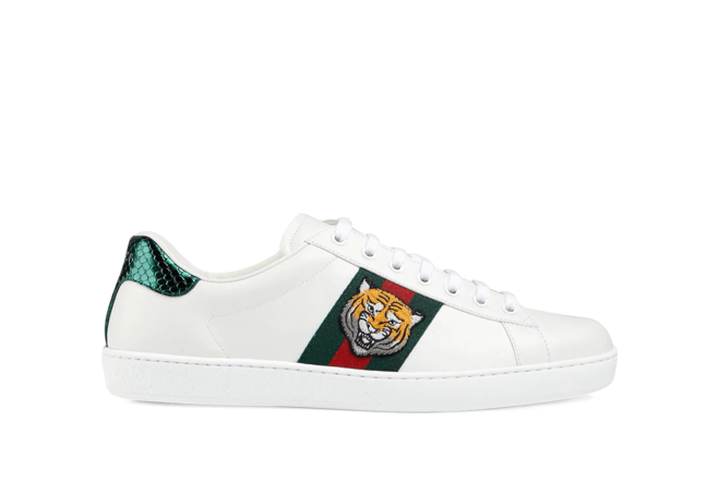 Gucci Ace Tiger Appliqued Sneakers