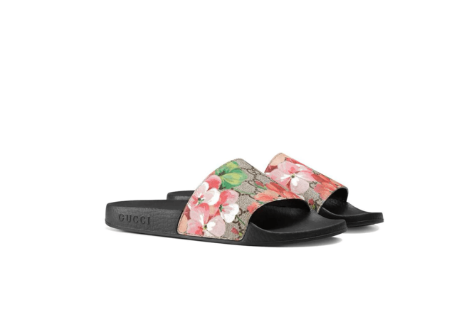 Gucci Blooms Supreme Slide Sandals