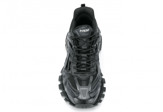 Balenciaga Track.2 Sneaker in Black Neoprene and Rubber