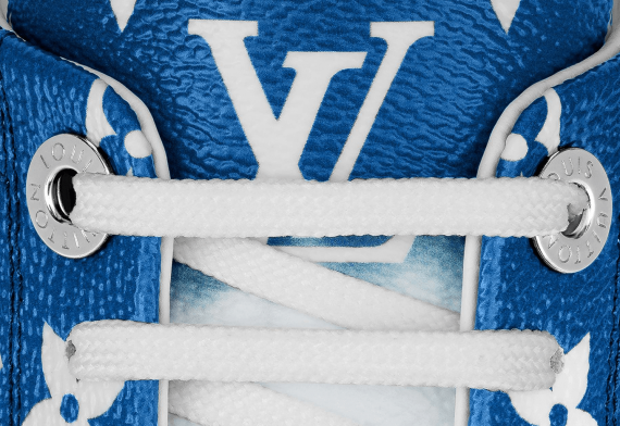 Louis Vuitton Escale Time Out Sneaker Blue Patent Monogram Canvas
