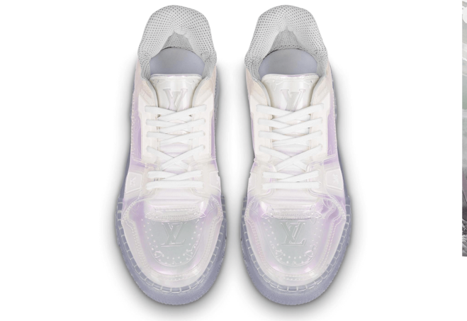 Louis Vuitton Trainer Sneaker Transparent Material White