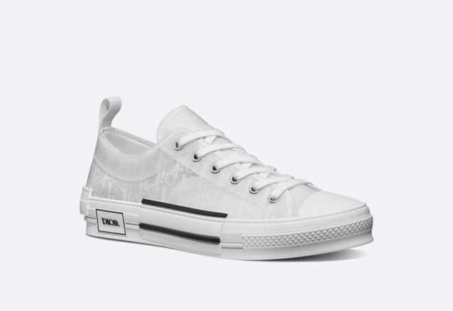 Dior Low-Top White Oblique Canvas