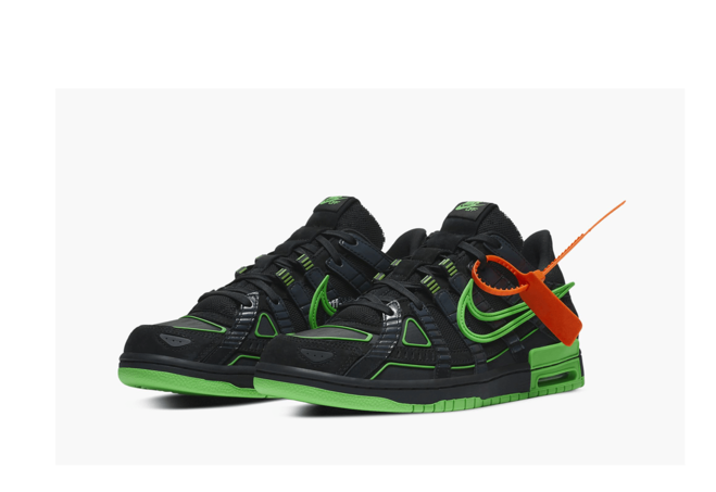 Off White x Nike Air Rubber Dunk - Green Strike