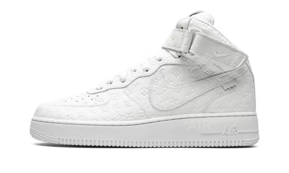 Nike Louis Vuitton Air Force 1 Mid Virgil Abloh - White/White