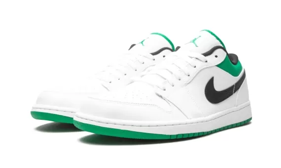 Air Jordan 1 Low - White/Lucky Green