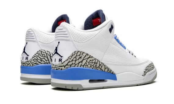 Air Jordan 3 - UNC Valor Blue-Tech Gray