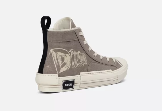 B23 High-Top Sneaker Beige with AsteroDior