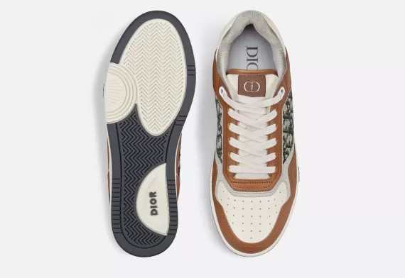 B27 Low-Top Sneaker - Brown Cream Smooth