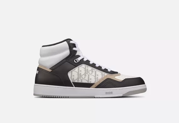 B27 High-Top Sneaker Black, White and Beige