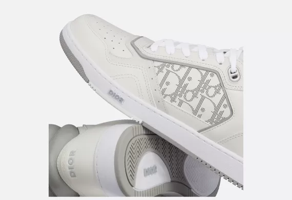 B27 High-Top Sneaker White and Gray