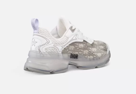 Dior Vibe Sneaker - Gray Dior Oblique, Transparent Rubber