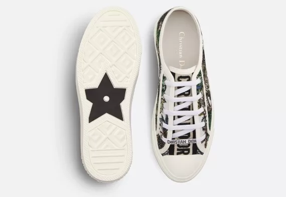 WALK'N'DIOR Sneaker White Multicolor With Étoile de Voyage Motif