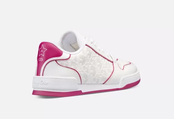 Dior One Sneaker CD Star, White and Fuchsia