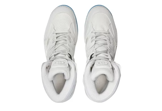 Gucci Gucci Basket High-Top Sneakers White, Black and Blue Accents