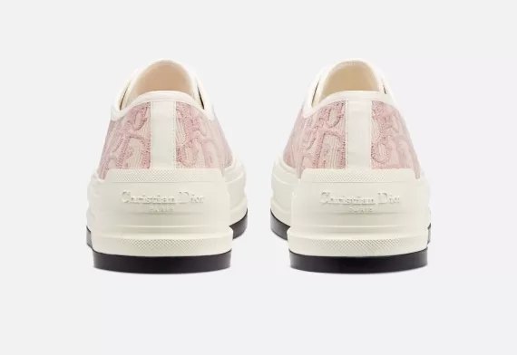 WALK'N'DIOR Platform Sneaker Nude Dior Oblique Embroidered Cotton