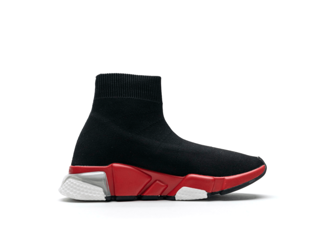 Balenciaga Speed Clear Sole Black Red